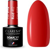 Claresa UV/LED Gellak Rood #412 - 5ml.