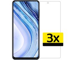 Screenprotector - Geschikt voor Xiaomi Redmi Note 9 Pro - 3 Stuks - Extra Sterk - Beschermglas - Gehard Glas - Tempered Glass - Screen Protector