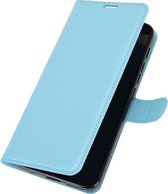 Motorola Moto G9 Play Hoesje - Mobigear - Classic Serie - Kunstlederen Bookcase - Blauw - Hoesje Geschikt Voor Motorola Moto G9 Play