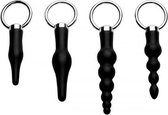 Anal Rimmer Buttplug Set - Dildo - Buttpluggen - Zwart - Discreet verpakt en bezorgd