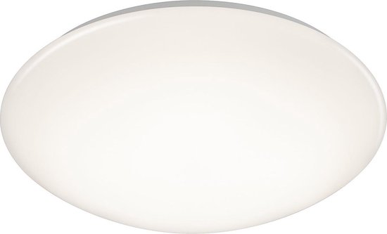 LED Plafondlamp met Bewegingssensor - Torna Poly - Opbouw Rond 12W - Spatwaterdicht IP44 - Warm Wit 3000K - 360° - Mat Wit