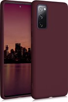 kwmobile telefoonhoesje voor Samsung Galaxy S20 FE - Hoesje voor smartphone - Back cover in wijnrood