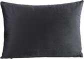 PTMD Janne Velvet Black cushion rectangle