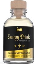 Energy Drink Verwarmende Massage Gel - Drogisterij - Massage Olie - Geel - Discreet verpakt en bezorgd