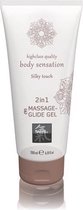 Massage- & Glide Gel 2 in 1 - Silky touch - Drogisterij - Glijmiddel - Transparant - Discreet verpakt en bezorgd