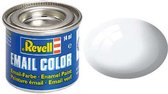 Revell #4 White - Gloss  - RAL9010 - Enamel - 14ml Verf potje.