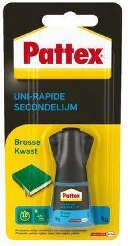 Foto: Secondelijm patex met borstel 4 gram