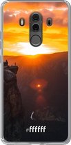 Huawei Mate 10 Pro Hoesje Transparant TPU Case - Rock Formation Sunset #ffffff