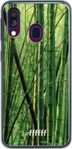 Samsung Galaxy A50 Hoesje Transparant TPU Case - Bamboo #ffffff
