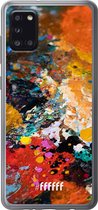 6F hoesje - geschikt voor Samsung Galaxy A31 -  Transparant TPU Case - Colourful Palette #ffffff
