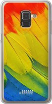 Samsung Galaxy A8 (2018) Hoesje Transparant TPU Case - Macaw Hues #ffffff