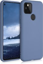 kwmobile telefoonhoesje voor Google Pixel 5 - Hoesje voor smartphone - Back cover in blauwgrijs