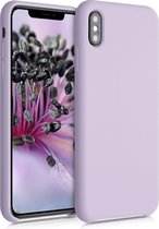kwmobile telefoonhoesje voor Apple iPhone XS Max - Hoesje met siliconen coating - Smartphone case in lila wolk