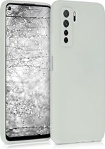 kwmobile telefoonhoesje voor Huawei P40 Lite 5G - Hoesje voor smartphone - Back cover in mat lichtgrijs