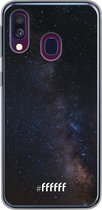 Samsung Galaxy A50 Hoesje Transparant TPU Case - Dark Space #ffffff