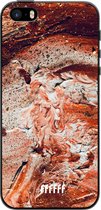 6F hoesje - geschikt voor iPhone 5s -  TPU Case - Orange Red Party #ffffff