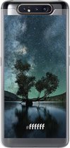 Samsung Galaxy A80 Hoesje Transparant TPU Case - Space Tree #ffffff