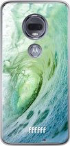 Motorola Moto G7 Hoesje Transparant TPU Case - It's a Wave #ffffff