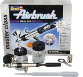 Revell 39195 Airbrush Basic Set met spuitpistool, compressor, accessoires, modelbouw- en knutselaccessoires, meerkleurig Revell 39195 Airbrush Basic Set met spuitpistool, compressor, accessoires, modelbouw- en knutselaccessoires, meerkleurig
