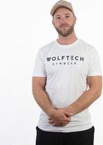 Wolftech Gymwear Sportshirt Heren - Wit - XL - Regular Fit - Sportkleding Heren