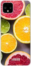 Google Pixel 4 XL Hoesje Transparant TPU Case - Citrus Fruit #ffffff