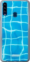 Samsung Galaxy A20s Hoesje Transparant TPU Case - Blue Pool #ffffff