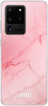 Samsung Galaxy S20 Ultra Hoesje Transparant TPU Case - Coral Marble #ffffff