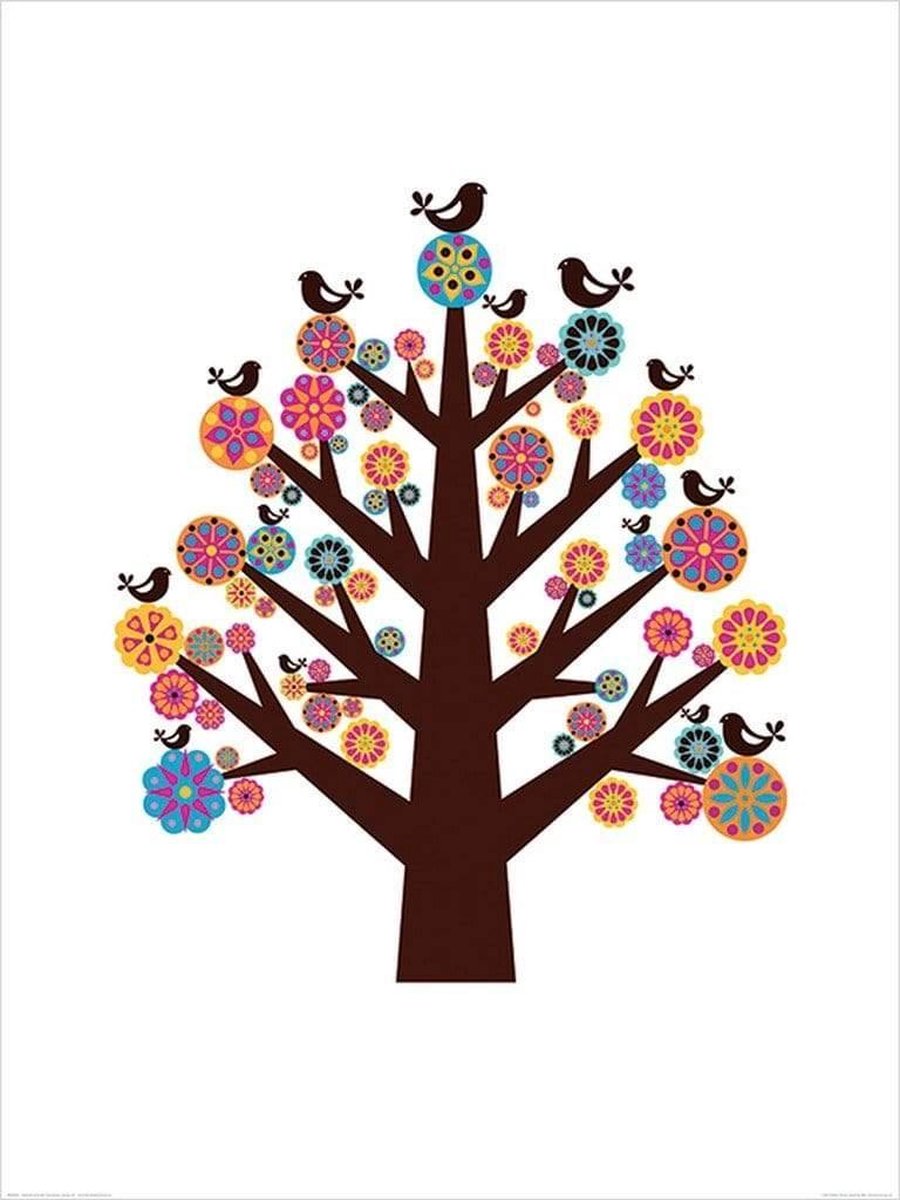 Pyramid Kunstdruk Valentina Ramos - Tree of Flowers 60x80cm Divers