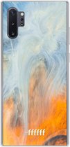 Samsung Galaxy Note 10 Plus Hoesje Transparant TPU Case - Fire Against Water #ffffff