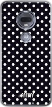 Motorola Moto G7 Hoesje Transparant TPU Case - Onyx Dots #ffffff