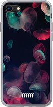 6F hoesje - geschikt voor iPhone 8 - Transparant TPU Case - Jellyfish Bloom #ffffff
