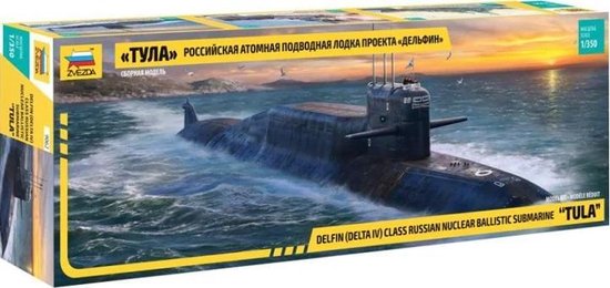 1:350 Zvezda 9062 Delfin (Delta IV) Class Russian nuclear ballistic submarine "TULA" Plastic Modelbouwpakket