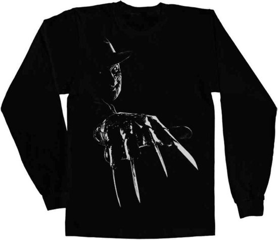 A Nightmare On Elm Street Longsleeve shirt Freddy Krueger Zwart