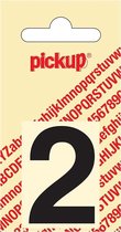 Pickup plakcijfer Helvetica 40 mm - zwart 2