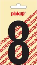 Pickup plakcijfer Nobel 90 mm zwart 8 - 310020908