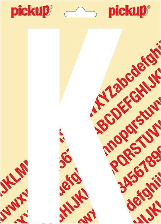 Pick-up lettre adhésive Nobel 200mm blanc K - 31012200K