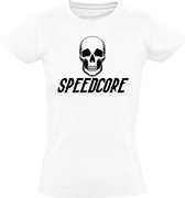 Speedcore Dames t-shirt | festival |hardcore | terrorcore | Wit