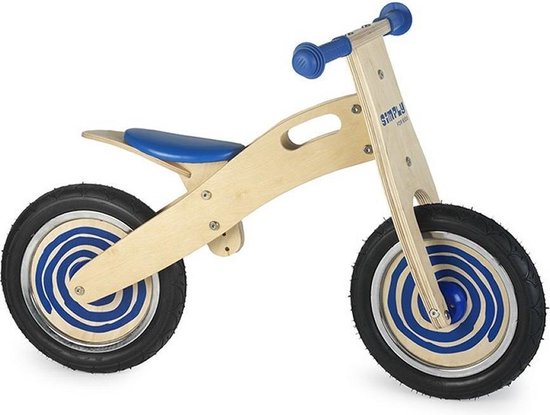 Product: Simply for Kids Houten Loopfiets Blauw - Speelgoed - Fietsen, van het merk Merkloos