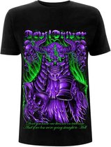 DevilDriver Heren Tshirt -M- Judge Neon Zwart