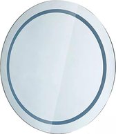 LED Badkamerspiegel - Vorin Mirron - Ø60cm - Rond - Anti Condens - Aan/Uit Schakelaar - Helder/Koud Wit 6400K