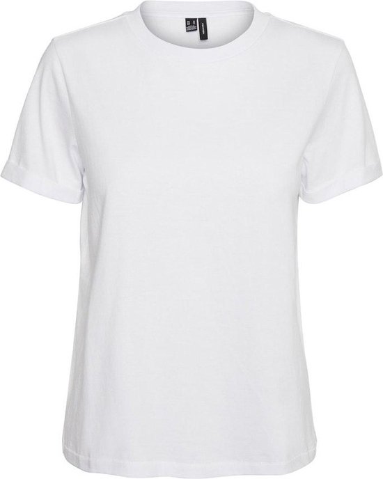 Vero Moda T-shirt Vmpaula S/s T-shirt Ga Noos 10243889 White Dames Maat - XS