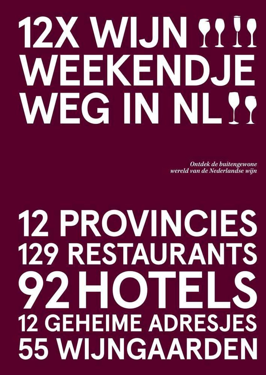 linnen huren Adviseur 12x Wijn Weekendje Weg in NL, Peetra van der Knaap | 9789492881441 | Boeken  | bol.com
