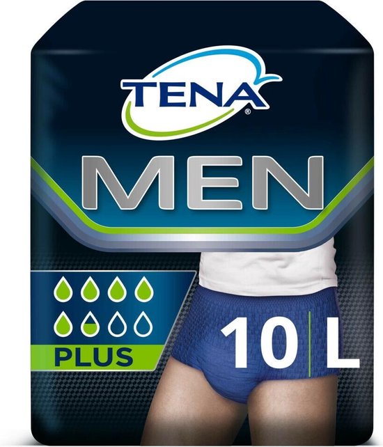 4x Tena Men Active Fit Pants Plus - Large 10stuks/pak