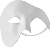 dressforfun - Venetiaans masker fantoom wit - verkleedkleding kostuum halloween verkleden feestkleding carnavalskleding carnaval feestkledij partykleding - 303540