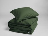 Yumeko dekbedovertrek velvet flanel moss groen 140x220 + 1/60x70  - Biologisch & ecologisch