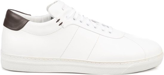 Greve 6275 Lage sneakers - Leren Sneaker - Heren - Wit - Maat 41 | bol.com