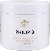 Philip B Peppermint Avocado Scalp Scrub 236 ml -  vrouwen - Voor Gevoelige hoofdhuid/Vet haar