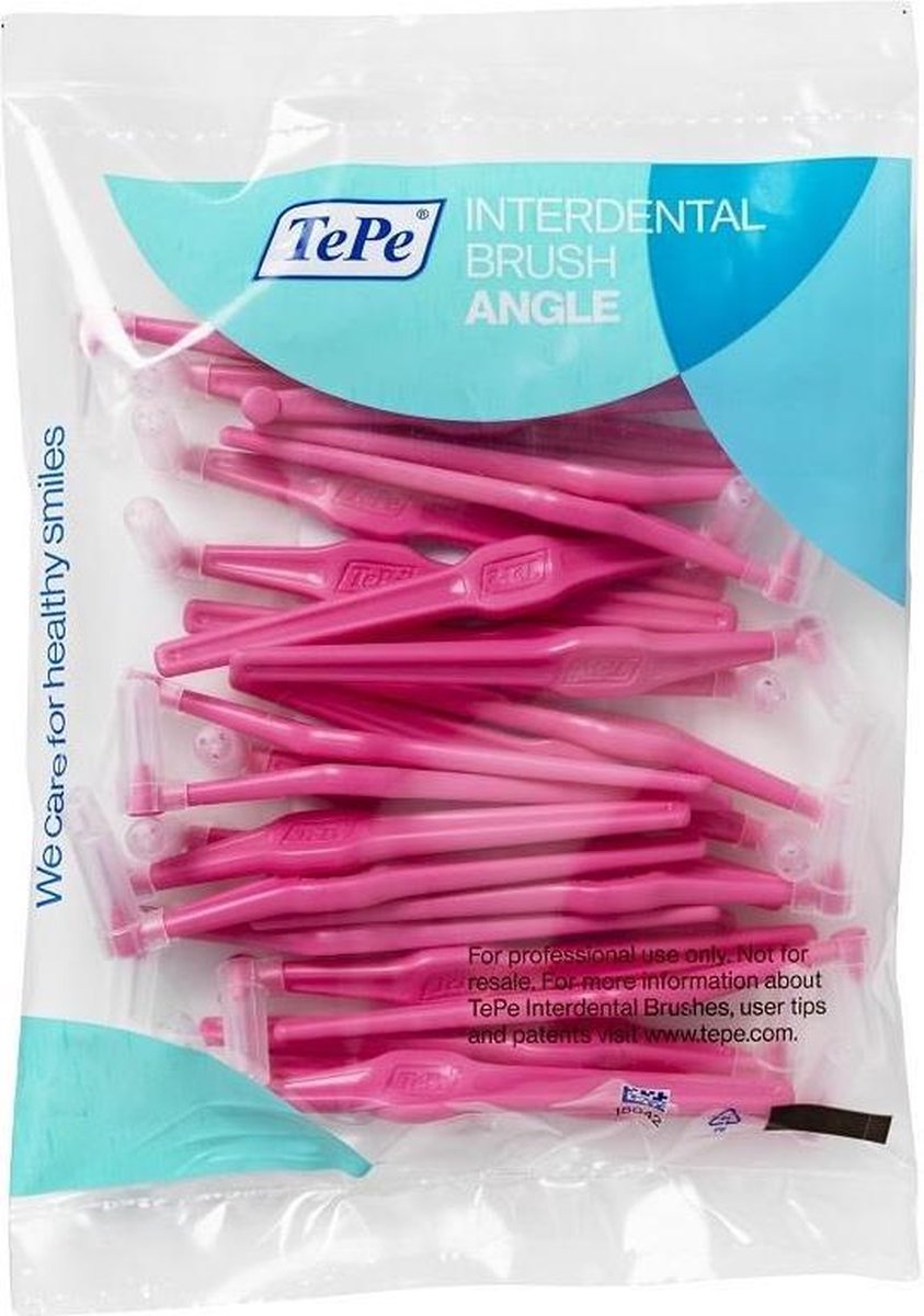 Goedkoopste Tepe Angle Interdentale Ragers Roze 0.4mm - 25 Stuks