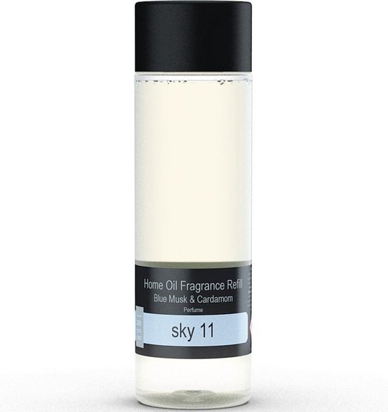JANZEN Home Fragrance Geurstokjes Navulling - Refill Sky 11 - Zacht en Sensueel - 200 ml