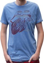 Rockstarz T-shirt The Rolling Stones "Burned Out Tongue" Blauw